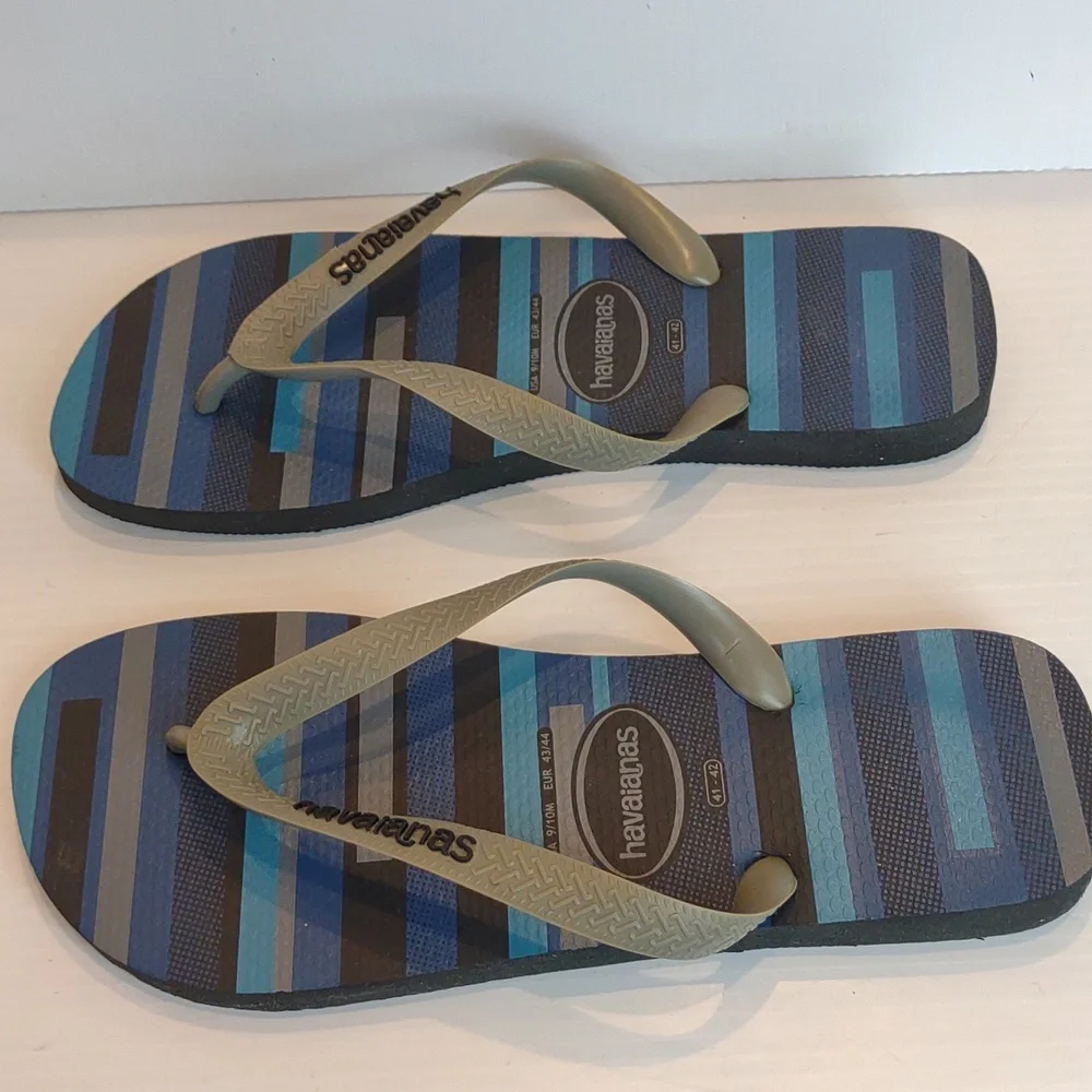 Men's Havaianas Classic Flip-Flops Blue/Gray/Black